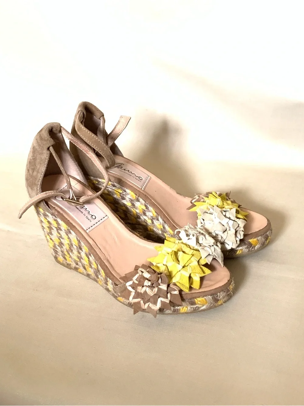 Gaimo Cessy Floral Wedge Espadrille Sandals EU 36/US 5 Preowned